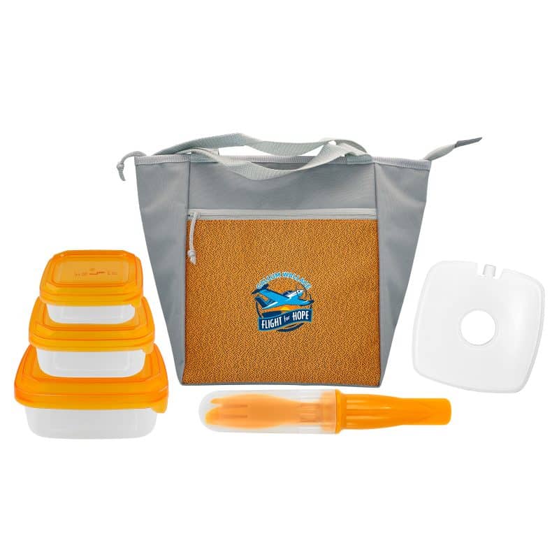 Custom Speck Portion Control Cutlery Chiller Tote with Company Logo - Personalized Bulk Corporate Gift - 8