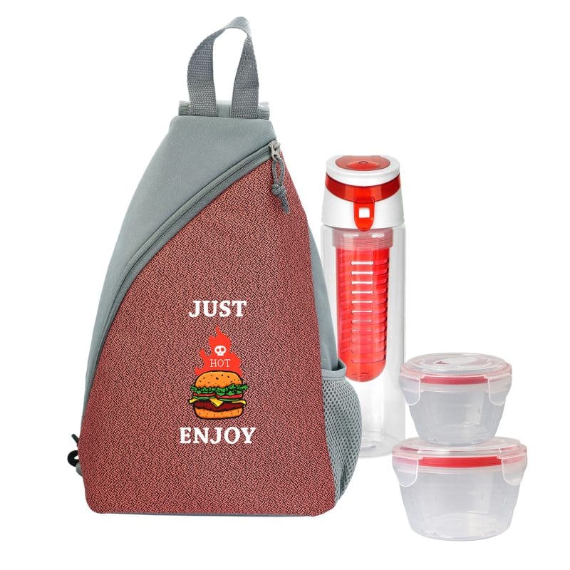 Custom Speck Sling Nesting & Bottle Lunch Set with Company Logo - Personalized Bulk Corporate Gift - 4