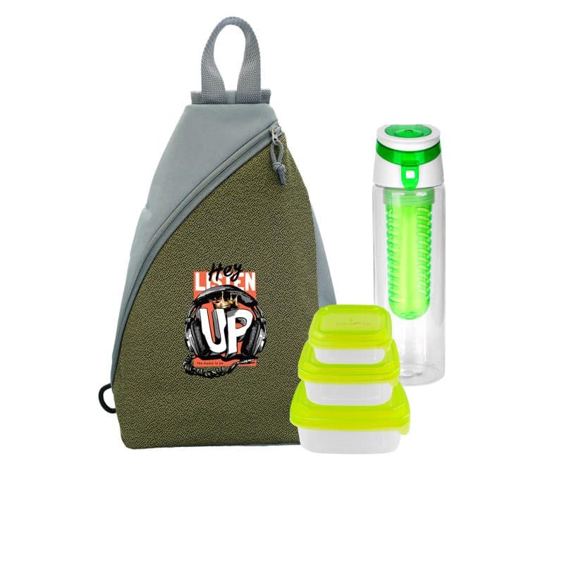 Custom Speck Sling Portion & Bottle Lunch Set with Company Logo - Personalized Bulk Corporate Gift - 8