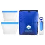 Custom Sporty RPET Food Storage and Drink Set with Company Logo - Personalized Bulk Corporate Gift - 4