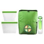 Custom Sporty RPET Food Storage and Drink Set with Company Logo - Personalized Bulk Corporate Gift - 8