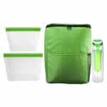 Custom Sporty RPET Food Storage and Drink Set with Company Logo - Personalized Bulk Corporate Gift - 9