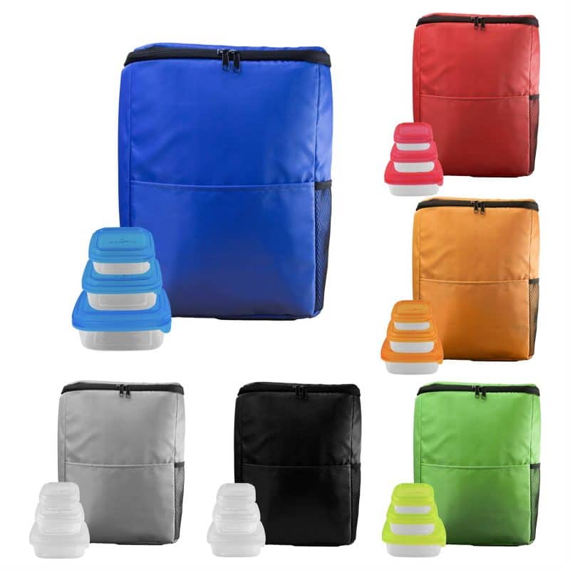 Custom Sporty RPET Portion Control Set with Company Logo - Personalized Bulk Corporate Gift - 1