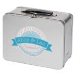 Custom Throwback Tin Lunchbox with Company Logo - Personalized Bulk Corporate Gift - 8