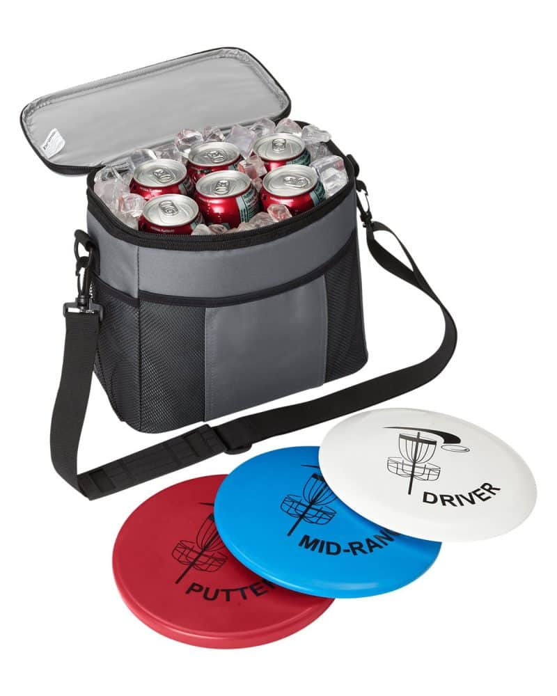 Custom b.active Disc Golf Cooler Set with Company Logo - Personalized Bulk Corporate Gift - 2