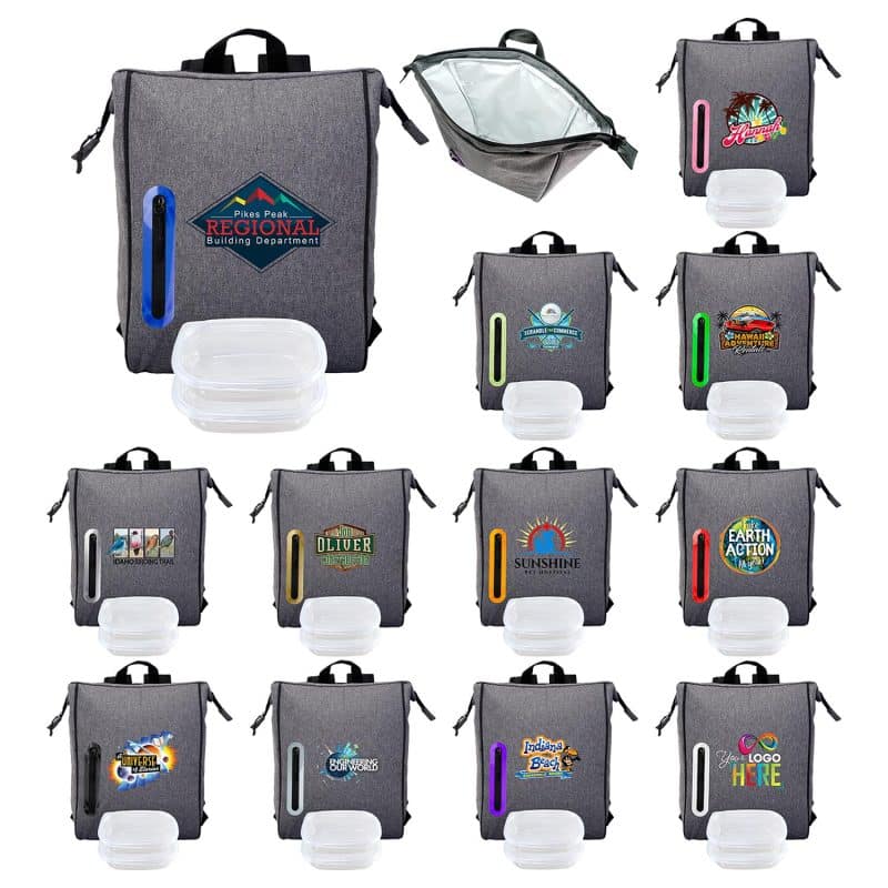 Custom Handy Oval Line Picnic Set with Company Logo - Personalized Bulk Corporate Gift