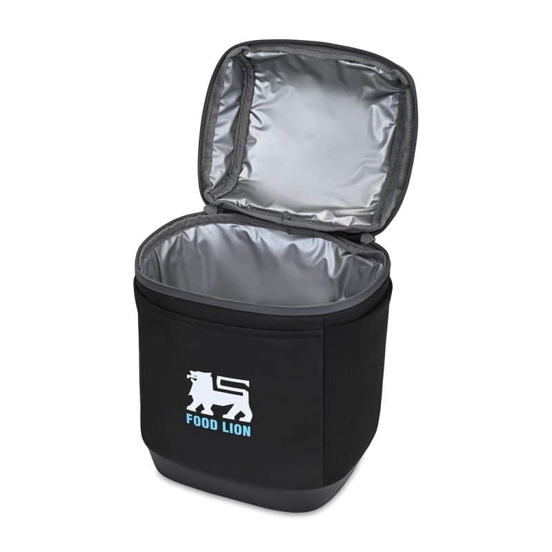 Custom Igloo® Day Chiller Box 8 Can Soft Cooler - Black with Company Logo - Personalized Bulk Corporate Gift - 2