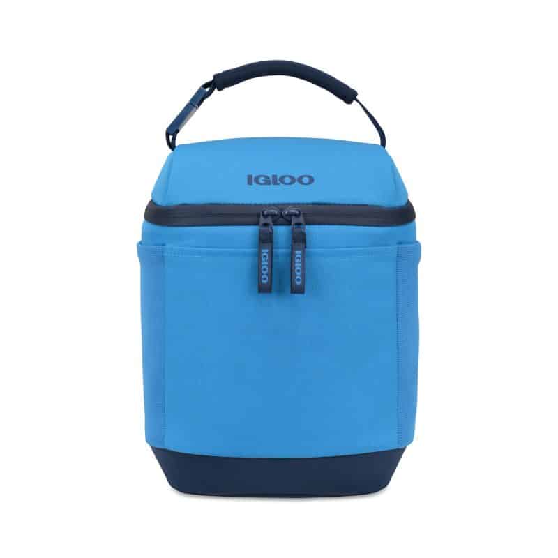 Custom Igloo® Day Chiller Box 8 Can Soft Cooler - Brilliant Blue with Company Logo - Personalized Bulk Corporate Gift - 1