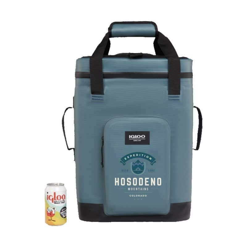 Custom Igloo® Trailmate 24-Can Backpack Cooler with Company Logo - Personalized Bulk Corporate Gift - 1