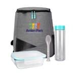 Custom Recycled Cooler All Things Mint Lunch Kit with Company Logo - Personalized Bulk Corporate Gift