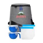 Custom Recycled Noodle & Sandwich Cooler Set with Company Logo - Personalized Bulk Corporate Gift