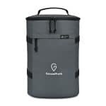 Custom Renew rPET Backpack Cooler - Durango Grey with Company Logo - Personalized Bulk Corporate Gift