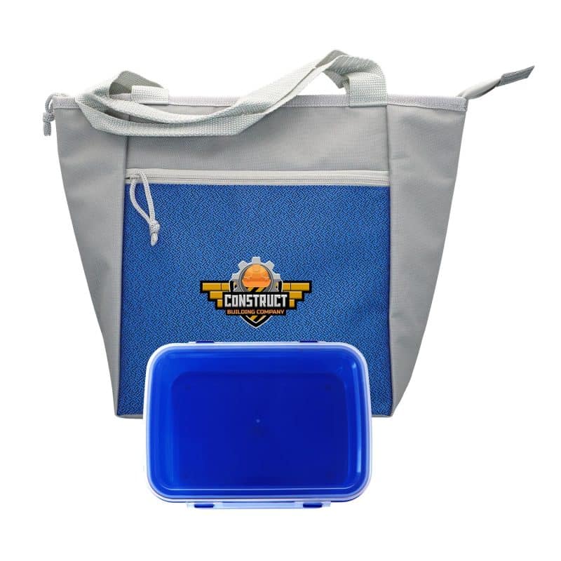 Custom Speck Clip Top Lunch Tote Set with Company Logo - Personalized Bulk Corporate Gift - 2