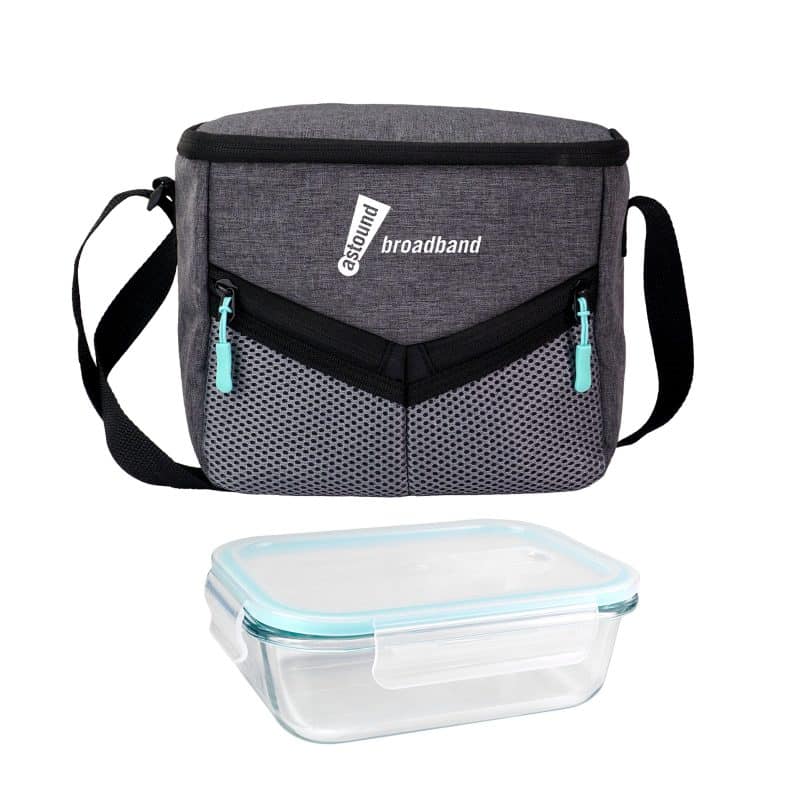 Custom Victory Glass Lunch Cooler with Company Logo - Personalized Bulk Corporate Gift