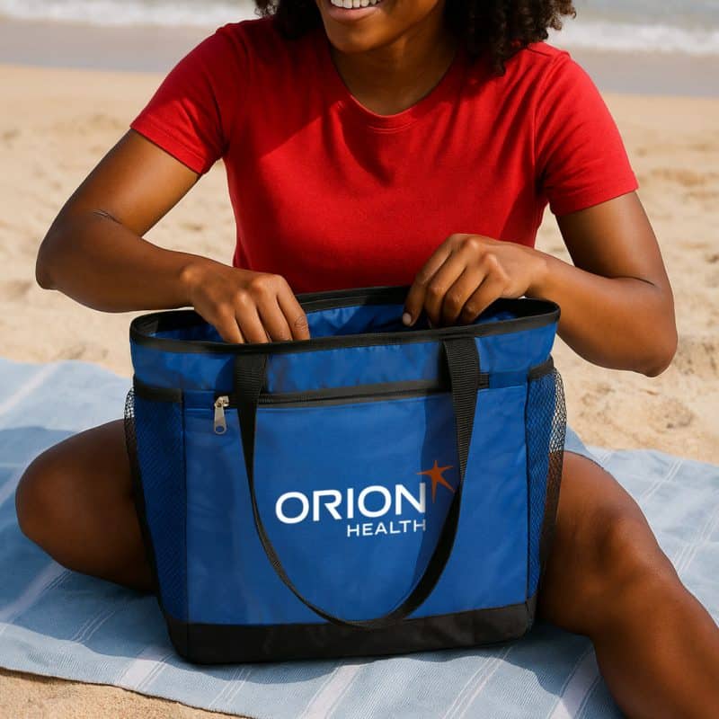 Custom Arctic Cooler Bag with Company Logo - Personalized Bulk Corporate Gift - 4