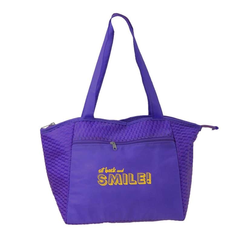 Custom Good Value™ Poly Pro Lunch Wave Tote with Company Logo - Personalized Bulk Corporate Gift