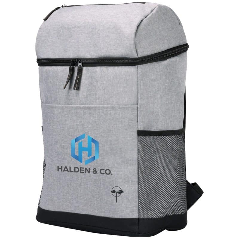 Custom EarthTrendz rPET Backpack Cooler with Company Logo - Personalized Bulk Corporate Gift - 1