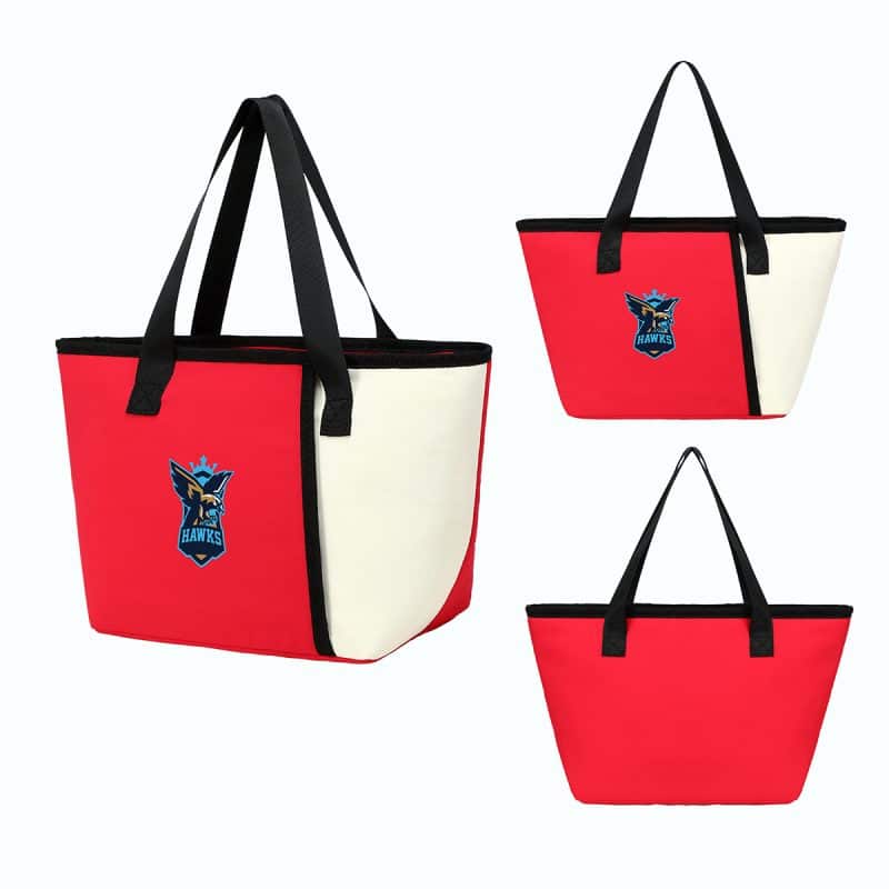Custom Wrightwood Nylon Lunch Cooler Tote with Company Logo - Personalized Bulk Corporate Gift - 6