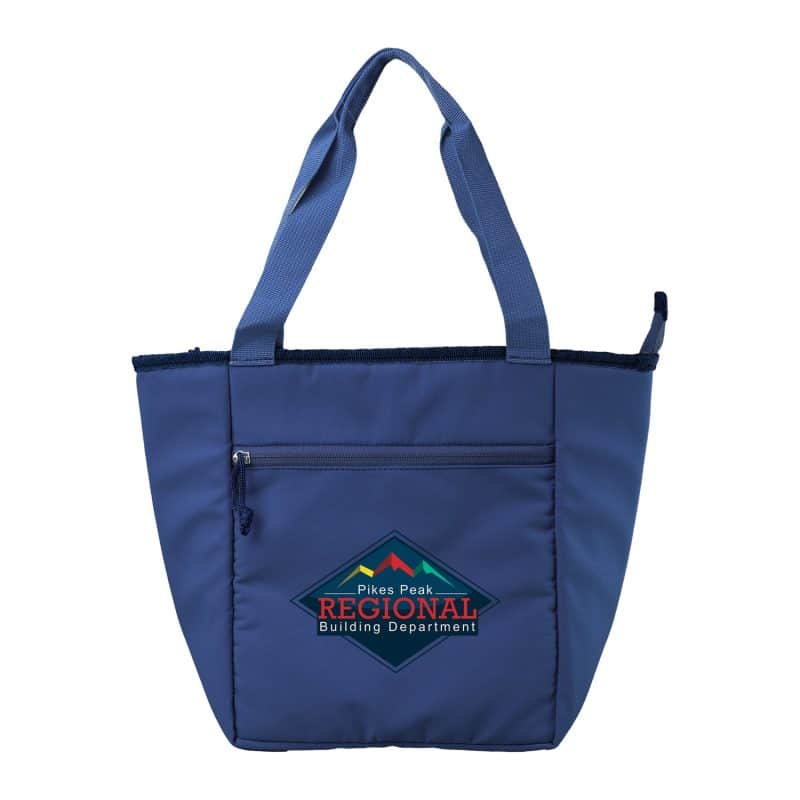 Custom Roam Zippered Cooler Tote with Company Logo - Personalized Bulk Corporate Gift - 8