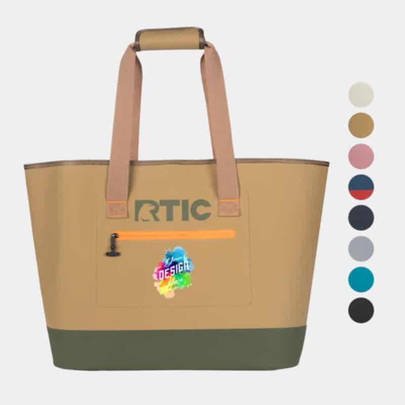 Custom 40L RTIC® Waterproof Ultra Tough Tote Bag w/ Gusset 23.5" x 15" with Company Logo - Personalized Bulk Corporate Gift