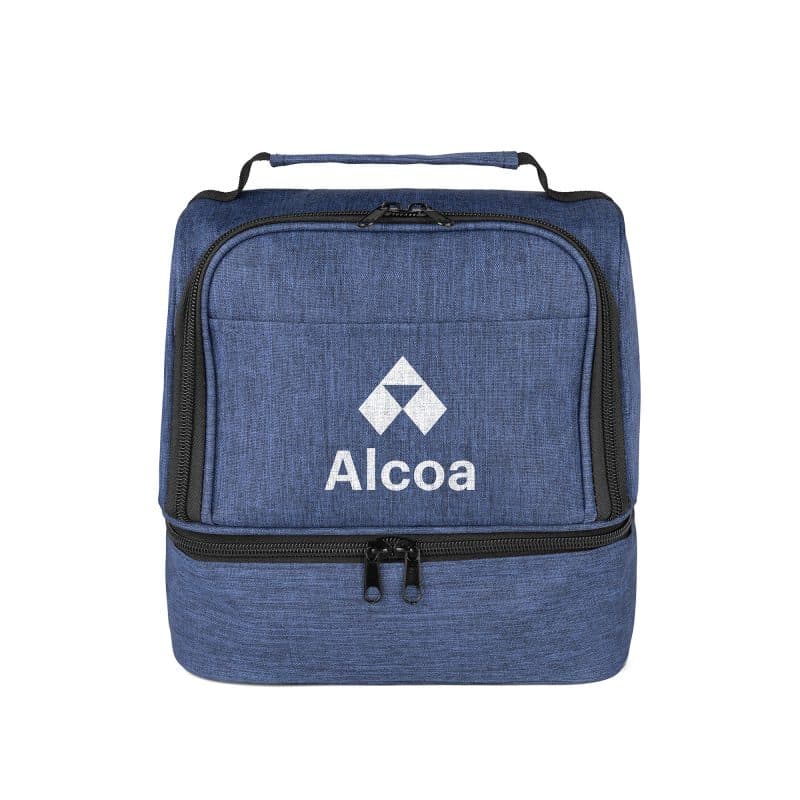 Custom CarryCool Double Deck Lunch Bag with Company Logo - Personalized Bulk Corporate Gift - 3