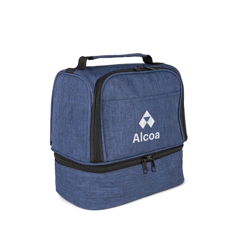 Custom CarryCool Double Deck Lunch Bag with Company Logo - Personalized Bulk Corporate Gift - 5