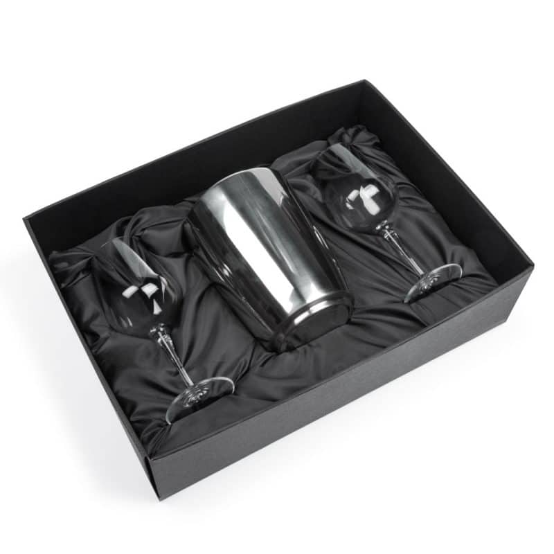 Custom Pescara Wine Cooler & Carberry Wine Set with Company Logo - Personalized Bulk Corporate Gift - 1