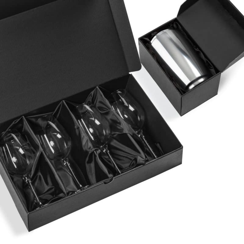 Custom Pescara Wine Cooler & Carberry Wine Set with Company Logo - Personalized Bulk Corporate Gift - 2