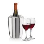Custom Pescara Wine Cooler & Carberry Wine Set with Company Logo - Personalized Bulk Corporate Gift - 3