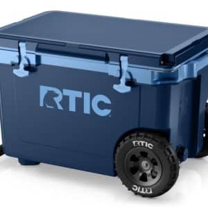 Custom Rtic 52 QT Ultra-Light Wheeled Cooler with Company Logo - Personalized Bulk Corporate Gift