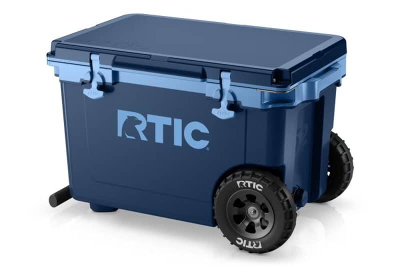Custom Rtic 52 QT Ultra-Light Wheeled Cooler with Company Logo - Personalized Bulk Corporate Gift