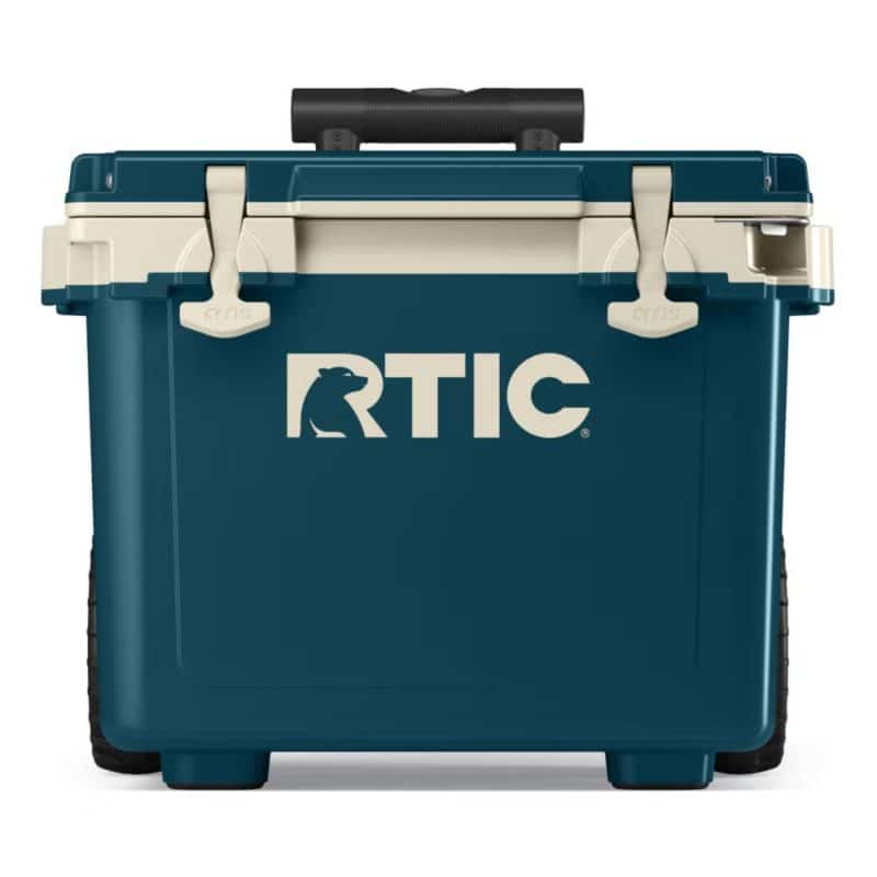 Custom 22 QT RTIC® Insulated Ultra-Light Wheeled Hard Cooler Ice Chest with Company Logo - Personalized Bulk Corporate Gift - 1