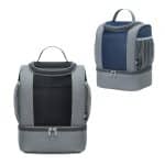 Custom Americana RPET 2-Compartment Lunch Cooler Bag with Company Logo - Personalized Bulk Corporate Gift - 1