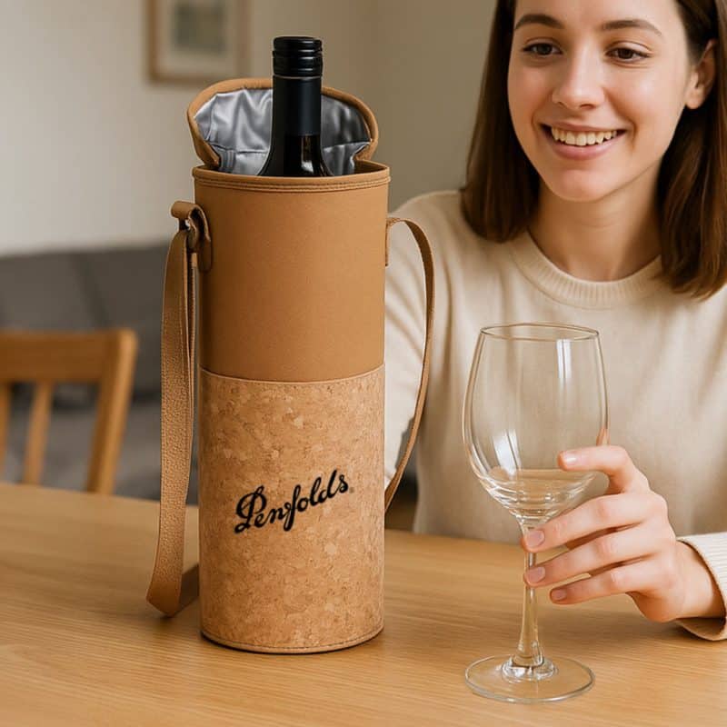 Custom Botella Bottle Cooler Bag with Company Logo - Personalized Bulk Corporate Gift - 3