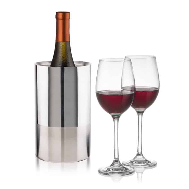 Custom Catania Wine Cooler & Burlington Wine Set with Company Logo - Personalized Bulk Corporate Gift - 2