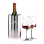 Custom Catania Wine Cooler & Dunhill Wine Set with Company Logo - Personalized Bulk Corporate Gift
