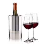 Custom Catania Wine Cooler & Laurent Wine Set with Company Logo - Personalized Bulk Corporate Gift - 2