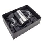 Custom Catania Wine Cooler & Miami Stemless Wine Set with Company Logo - Personalized Bulk Corporate Gift - 1