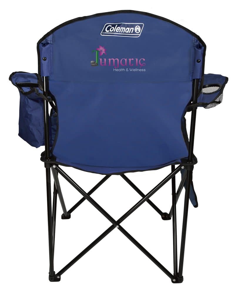 Custom Coleman® Cushioned Cooler Quad Chair with Company Logo - Personalized Bulk Corporate Gift - 3