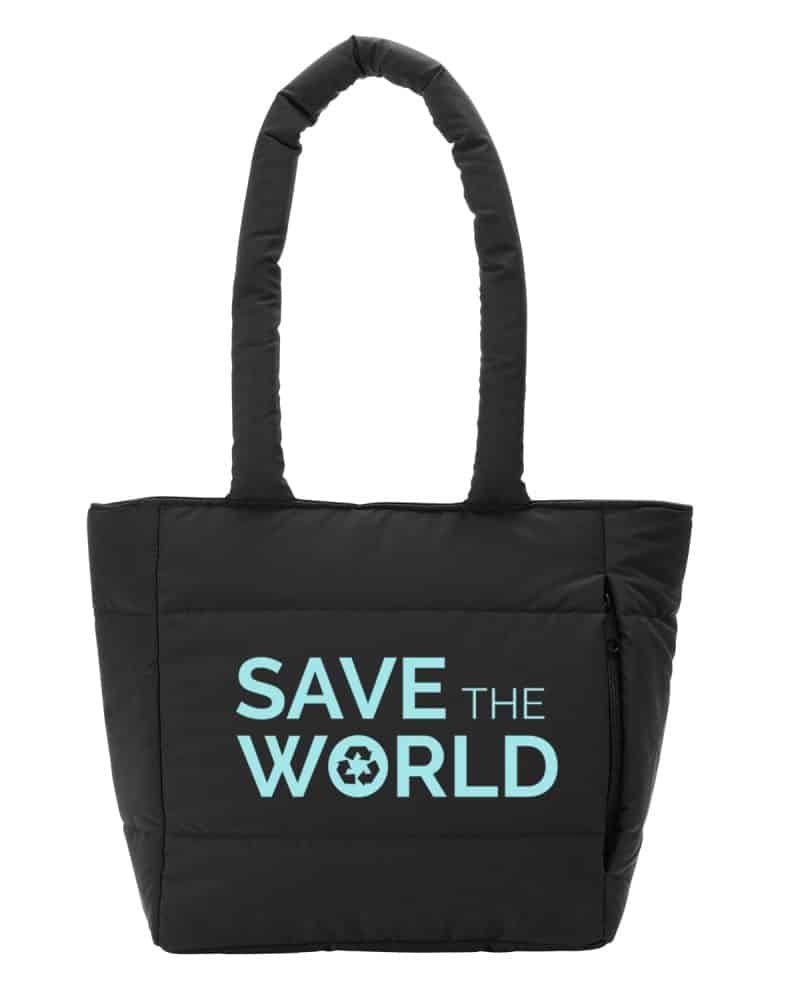 Custom Eco Friendly Quilted Lunch Cooler Tote Bag with Company Logo - Personalized Bulk Corporate Gift