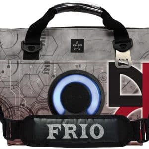 Custom FRIO 12 Can Soft Side Cooler with Bluetooth Speaker with Company Logo - Personalized Bulk Corporate Gift