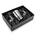 Custom Genoa Wine Cooler & Oldham Stemless Wine Set with Company Logo - Personalized Bulk Corporate Gift - 1