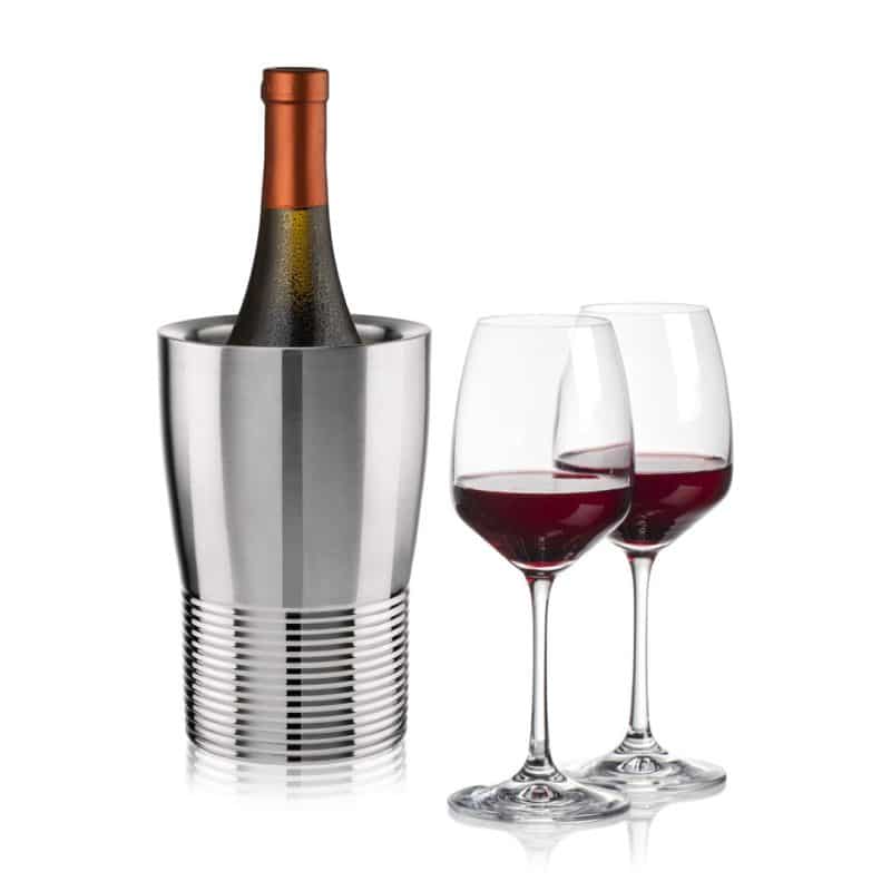 Custom Genoa Wine Cooler & Oldham Wine Set with Company Logo - Personalized Bulk Corporate Gift - 2