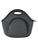 Custom Heathered Neoprene Lunch Cooler Tote Bag with Company Logo - Personalized Bulk Corporate Gift - 4