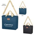 Custom Hefty Cooler Tote Bag with Company Logo - Personalized Bulk Corporate Gift