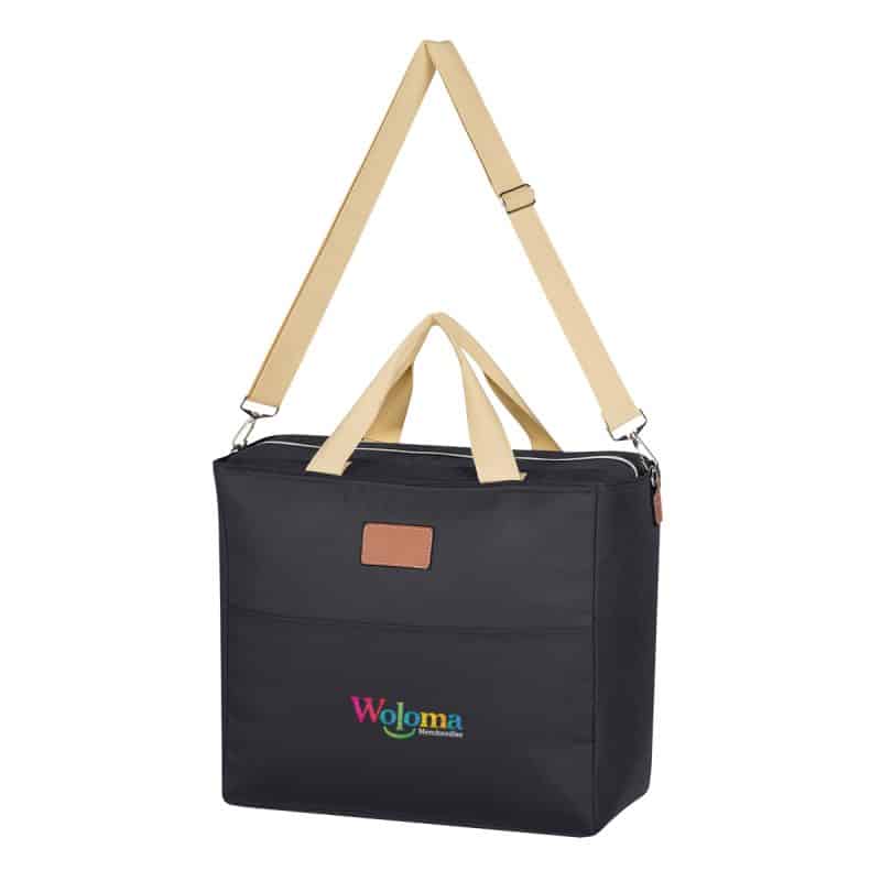 Custom Hefty Cooler Tote Bag with Company Logo - Personalized Bulk Corporate Gift - 4