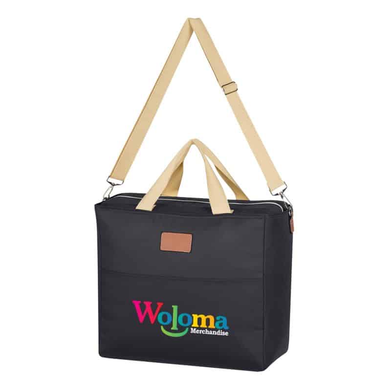 Custom Hefty Cooler Tote Bag with Company Logo - Personalized Bulk Corporate Gift - 5