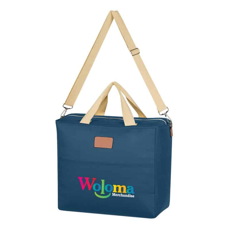 Custom Hefty Cooler Tote Bag with Company Logo - Personalized Bulk Corporate Gift - 6