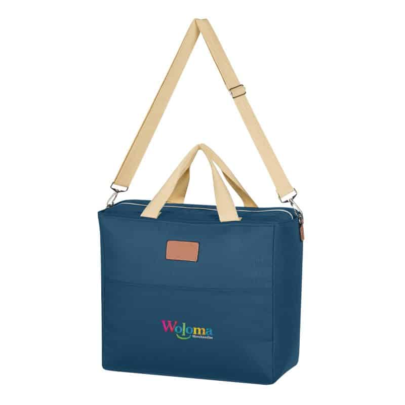 Custom Hefty Cooler Tote Bag with Company Logo - Personalized Bulk Corporate Gift - 7