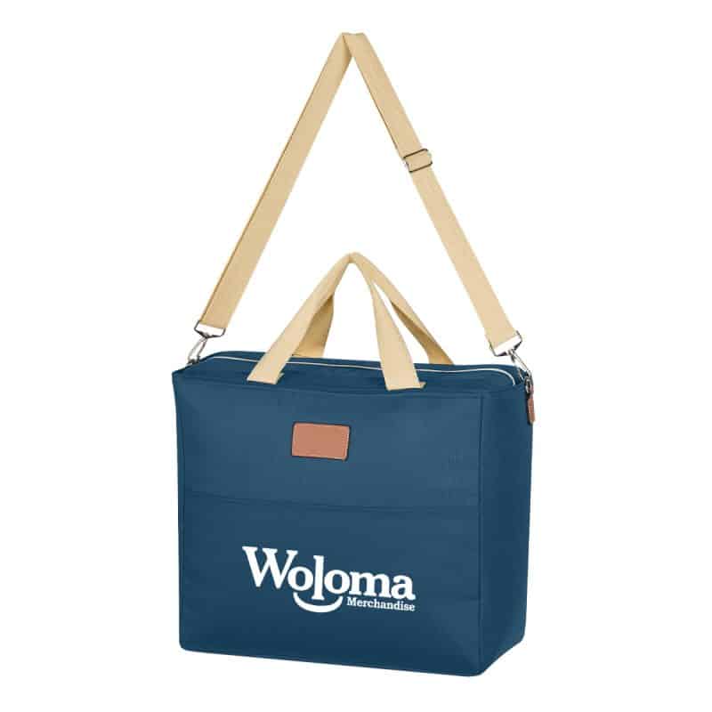 Custom Hefty Cooler Tote Bag with Company Logo - Personalized Bulk Corporate Gift - 9